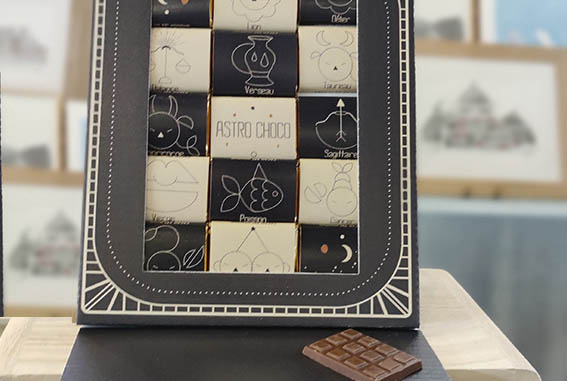 pochette chocolats astrologie pour cadeau original